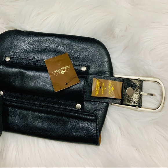 Patricia Nash Chain Link Metallic Distressed Belt w/Bag main image 6
